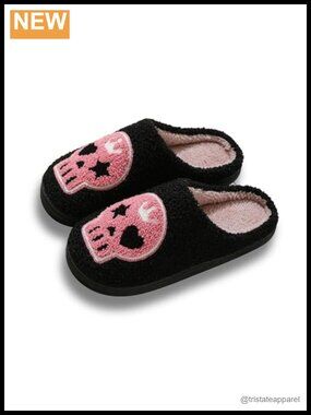 Warm Fuzzy Fluffy House Slippers Slip On Memory Foam Women Men Outdoor Indoor